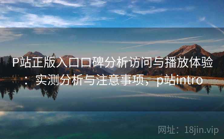 P站正版入口口碑分析访问与播放体验：实测分析与注意事项，p站intro