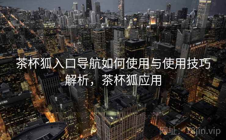 茶杯狐入口导航如何使用与使用技巧解析，茶杯狐应用