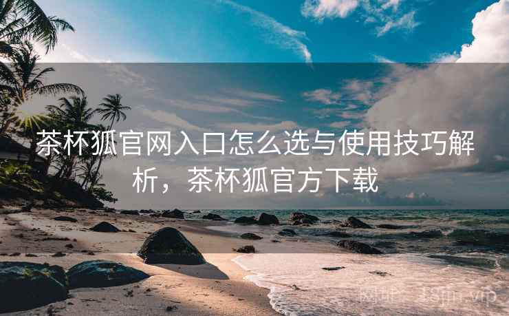 茶杯狐官网入口怎么选与使用技巧解析，茶杯狐官方下载