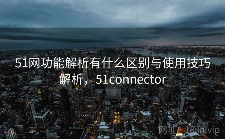 51网功能解析有什么区别与使用技巧解析，51connector