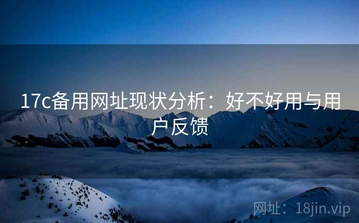 17c备用网址现状分析：好不好用与用户反馈