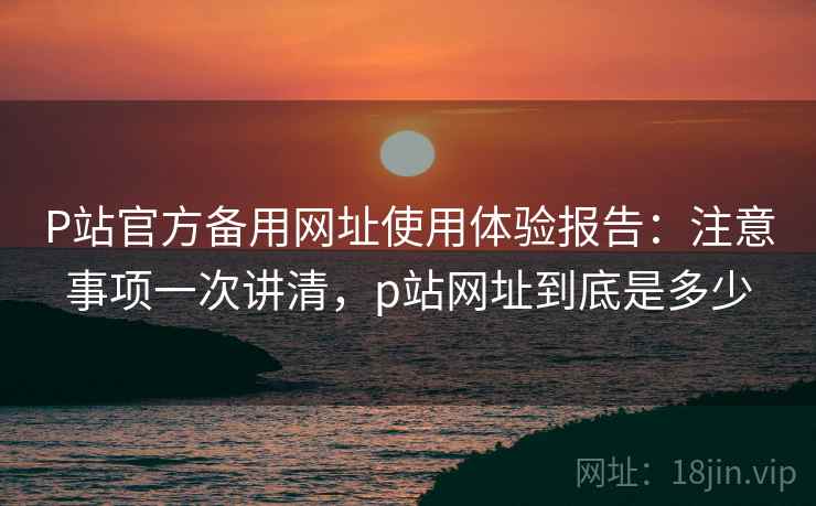 P站官方备用网址使用体验报告：注意事项一次讲清，p站网址到底是多少