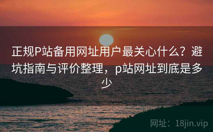 正规P站备用网址用户最关心什么？避坑指南与评价整理，p站网址到底是多少