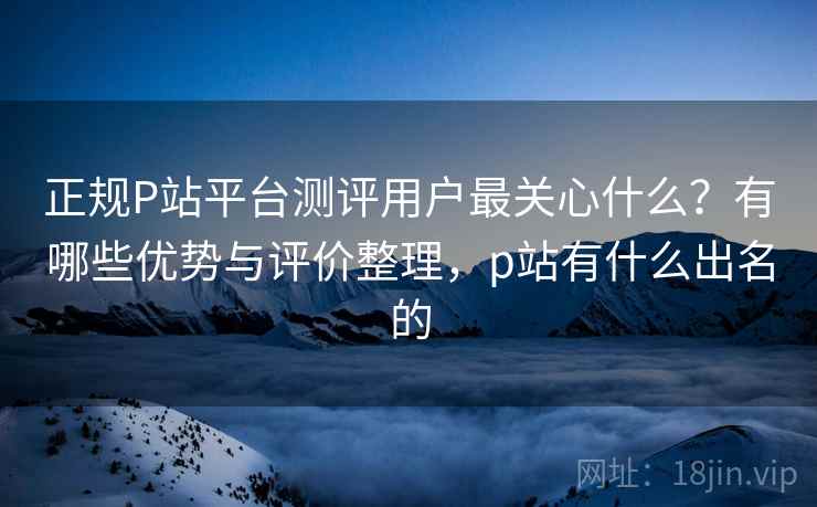 正规P站平台测评用户最关心什么？有哪些优势与评价整理，p站有什么出名的