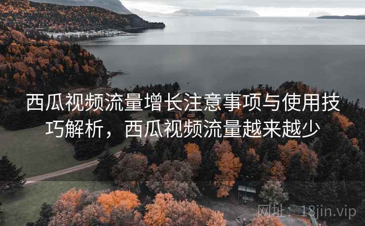 西瓜视频流量增长注意事项与使用技巧解析，西瓜视频流量越来越少