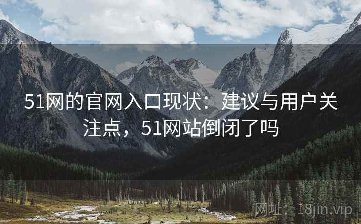 51网的官网入口现状：建议与用户关注点，51网站倒闭了吗