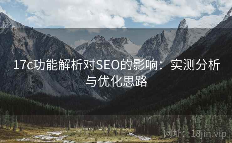 17c功能解析对SEO的影响：实测分析与优化思路